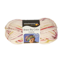 Obrázok ku produktu Pletacia priadza SCHACHENMAYR SMC BRAVO BIG COLOR 00132 smotanová fialová červená hnedá zelená