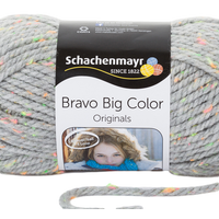 Obrázok ku produktu Pletacia priadza SCHACHENMAYR SMC BRAVO BIG COLOR 00391 sivá