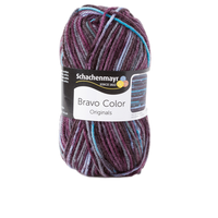 Obrázok ku produktu Pletacia priadza SCHACHENMAYR SMC BRAVO COLOR 02090 fialová modrá