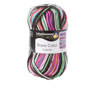 Obrázok ku produktu Pletacia priadza SCHACHENMAYR SMC BRAVO COLOR 02094 fialová ružová zelená