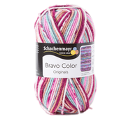Obrázok ku produktu Pletacia priadza SCHACHENMAYR SMC BRAVO COLOR 02096 bordová fialová modrá zelená