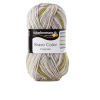 Obrázok ku produktu Pletacia priadza SCHACHENMAYR SMC BRAVO COLOR 02108 béžová zelená fialová