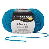 Obrázok ku produktu Vlna na pletenie SCHACHENMAYR MERINO Extrafine 120 00169 modrá tyrkysová