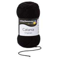 Obrázok ku produktu Bavlnená priadza SCHACHENMAYR SMC CATANIA 00110 čierna