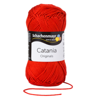 Obrázok ku produktu Bavlnená priadza SCHACHENMAYR SMC CATANIA 00115 červená
