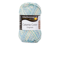 Obrázok ku produktu Bavlnená priadza SCHACHENMAYR SMC CATANIA COLOR 00225 žltá zelená modrá