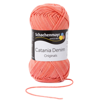 Obrázok ku produktu Bavlnená priadza SCHACHENMAYR SMC CATANIA DENIM 0124 oranžová svetlá