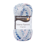 Obrázok ku produktu Bavlnená priadza SCHACHENMAYR SMC CATANIA FLAMME 00172 sivá modrá ružová