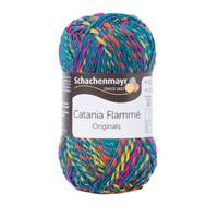 Obrázok ku produktu Bavlnená priadza SCHACHENMAYR SMC CATANIA FLAMME 00391 žltá ružová oranžová modrá