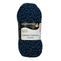 Obrázok ku produktu Bavlnená priadza SCHACHENMAYR SMC CATANIA GLAMOUR 150 modrá tmavá sivá