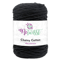 Obrázok ku produktu Špagát na macrame techniku ReTwisst CHAINY COTTON 02 čierna
