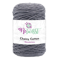 Obrázok ku produktu Špagát na macrame techniku ReTwisst CHAINY COTTON 06 sivá tmavá