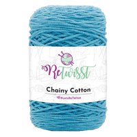 Obrázok ku produktu Špagát na macrame techniku ReTwisst CHAINY COTTON 18 modrá tyrkysová