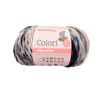 Obrázok ku produktu Vlna na pletenie SCHACHENMAYR COLORI 00083 modrá sivá čierna