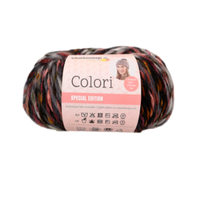Obrázok ku produktu Vlna na pletenie SCHACHENMAYR COLORI 00085 červená čierna ružová sivá