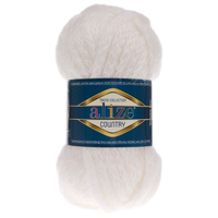 Obrázok ku produktu Pletacia vlna Alize COUNTRY 55 biela