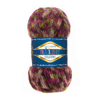 Obrázok ku produktu Pletacia vlna Alize COUNTRY 5656 zelená ružová sivá