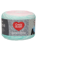 Obrázok ku produktu Pletacia priadza DENIM COLOR 00004 zelená svetlá ružová biela