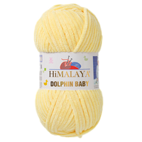 Obrázok ku produktu Pletacia priadza Himalaya DOLPHIN BABY 80302 žltá svetlá