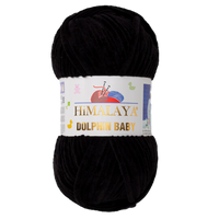 Obrázok ku produktu Pletacia priadza Himalaya DOLPHIN BABY 80311 čierna