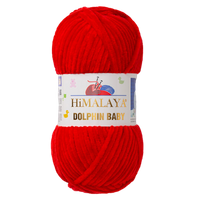 Obrázok ku produktu Pletacia priadza Himalaya DOLPHIN BABY 80318 červená