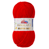 Obrázok ku produktu Pletacia priadza Himalaya DOLPHIN BABY 80318 červená