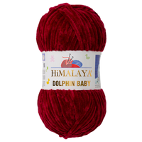 Obrázok ku produktu Pletacia priadza Himalaya DOLPHIN BABY 80322 bordová