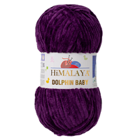 Obrázok ku produktu Pletacia priadza Himalaya DOLPHIN BABY 80328 fialová tmavá