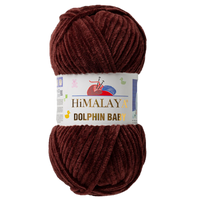 Obrázok ku produktu Pletacia priadza Himalaya DOLPHIN BABY 80336 hnedá tmavá