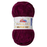 Obrázok ku produktu Pletacia priadza Himalaya DOLPHIN BABY 80339 fialová tmavá