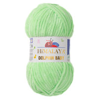 Obrázok ku produktu Pletacia priadza Himalaya DOLPHIN BABY 80350 zelená svetlá