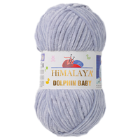 Obrázok ku produktu Pletacia priadza Himalaya DOLPHIN BABY 80351 sivá