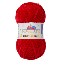 Obrázok ku produktu Pletacia priadza Himalaya DOLPHIN BABY 80352 červená