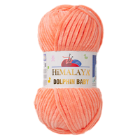 Obrázok ku produktu Pletacia priadza Himalaya DOLPHIN BABY 80355 oranžová svetlá