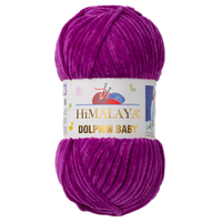 Obrázok ku produktu Pletacia priadza Himalaya DOLPHIN BABY 80358 fialová tmavá