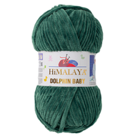 Obrázok ku produktu Pletacia priadza Himalaya DOLPHIN BABY 80360 zelená tmavá