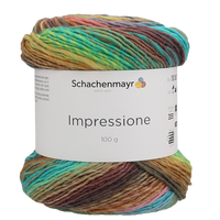 Obrázok ku produktu Pletacia vlna SCHACHENMAYR IMPRESSIONE 00081 hnedá modrá zelená žltá