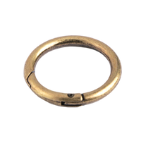 Obrázok ku produktu KARABÍNA okrúhla hnedá stará mosadz 32mm