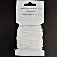 Obrázok ku produktu GUMA klobúková 2mm okrúhla biela bal.10m