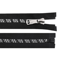 Obrázok ku produktu ZIPS kostený šírka 8mm dĺžka 70cm čierna sivá