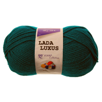Obrázok ku produktu Pletacia priadza Vlnap LADA LUXUS 54799 zelená smaragdová