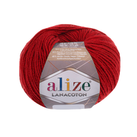 Obrázok ku produktu Pletacia vlna Alize LANACOTON 056 červená