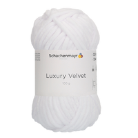 Obrázok ku produktu Pletacia priadza SCHACHENMAYR LUXURY VELVET 00001 biela