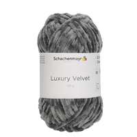 Obrázok ku produktu Pletacia priadza SCHACHENMAYR LUXURY VELVET 00098 sivá tmavá