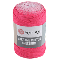 Obrázok ku produktu Špagát na macrame techniku YarnArt MACRAME COTTON SPECTRUM 1311 ružová biela