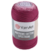 Obrázok ku produktu Špagát na macrame techniku YarnArt MACRAME COTTON SPECTRUM 1314 fialová ružová biela