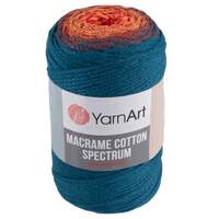 Obrázok ku produktu Špagát na macrame techniku YarnArt MACRAME COTTON SPECTRUM 1317 modrá oranžová červená