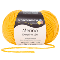 Obrázok ku produktu Vlna na pletenie SCHACHENMAYR MERINO Extrafine 120 00123 žltá