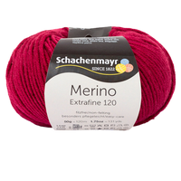Obrázok ku produktu Vlna na pletenie SCHACHENMAYR MERINO Extrafine 120 00132 bordová