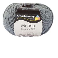 Obrázok ku produktu Vlna na pletenie SCHACHENMAYR MERINO Extrafine 120 00192 sivá tmavá